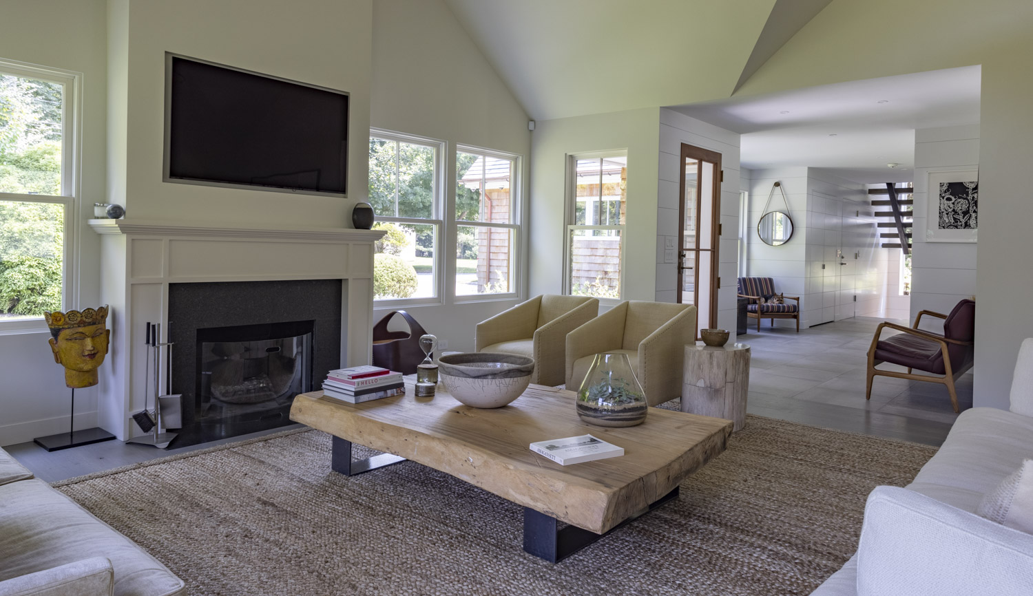 Photo of construction by Ronald Webb Builder.